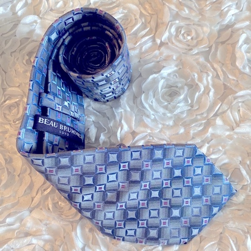 New‎ Beau Brummell mens silk tie